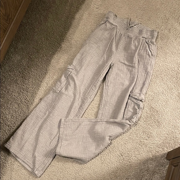 SO Women's Wide Leg Pants in Light Gray - Picture 1 of 6